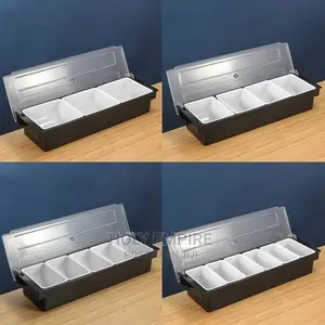 Condiment Dispenser Tray for 6-Compartment Fruit Side Dish