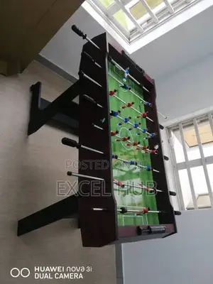 4ft Foldable Fooseball Table Brown
