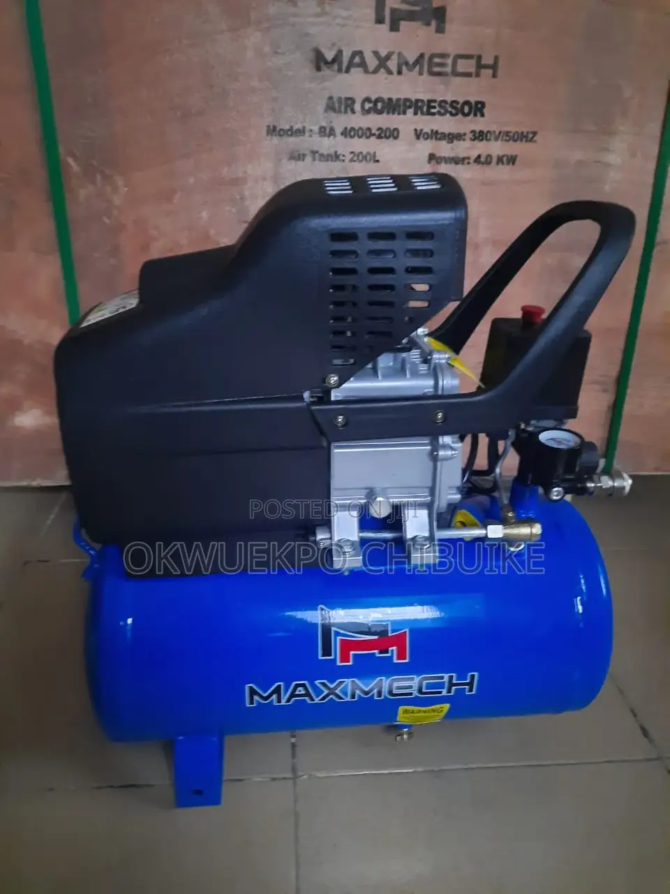 Air Compressor 2HP 10bar 25L Original Machine 100% Copper