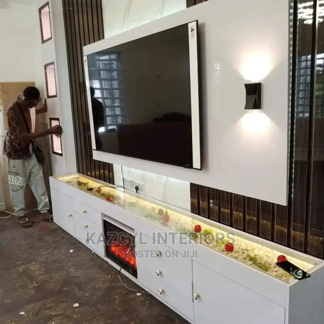 Flutted Panel for Wall and Tv Shelfs