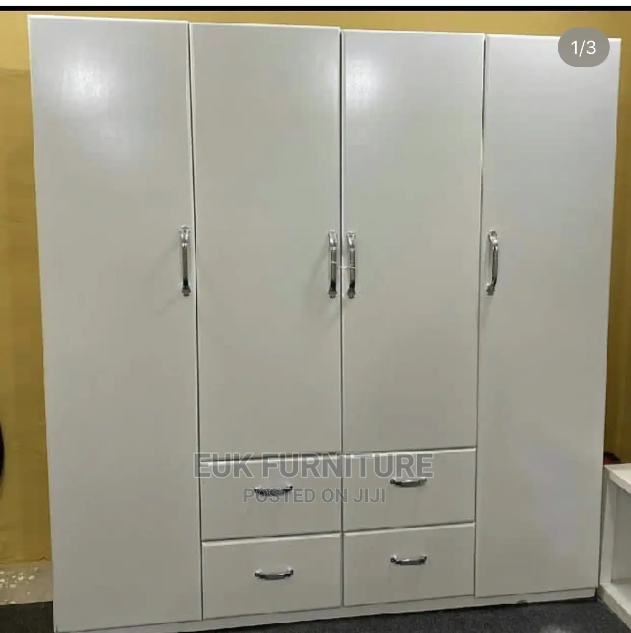 Durable and Classy 5ft by 6ft White Wardrobe