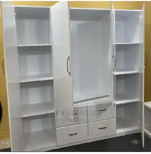 Durable and Classy 5ft by 6ft White Wardrobe