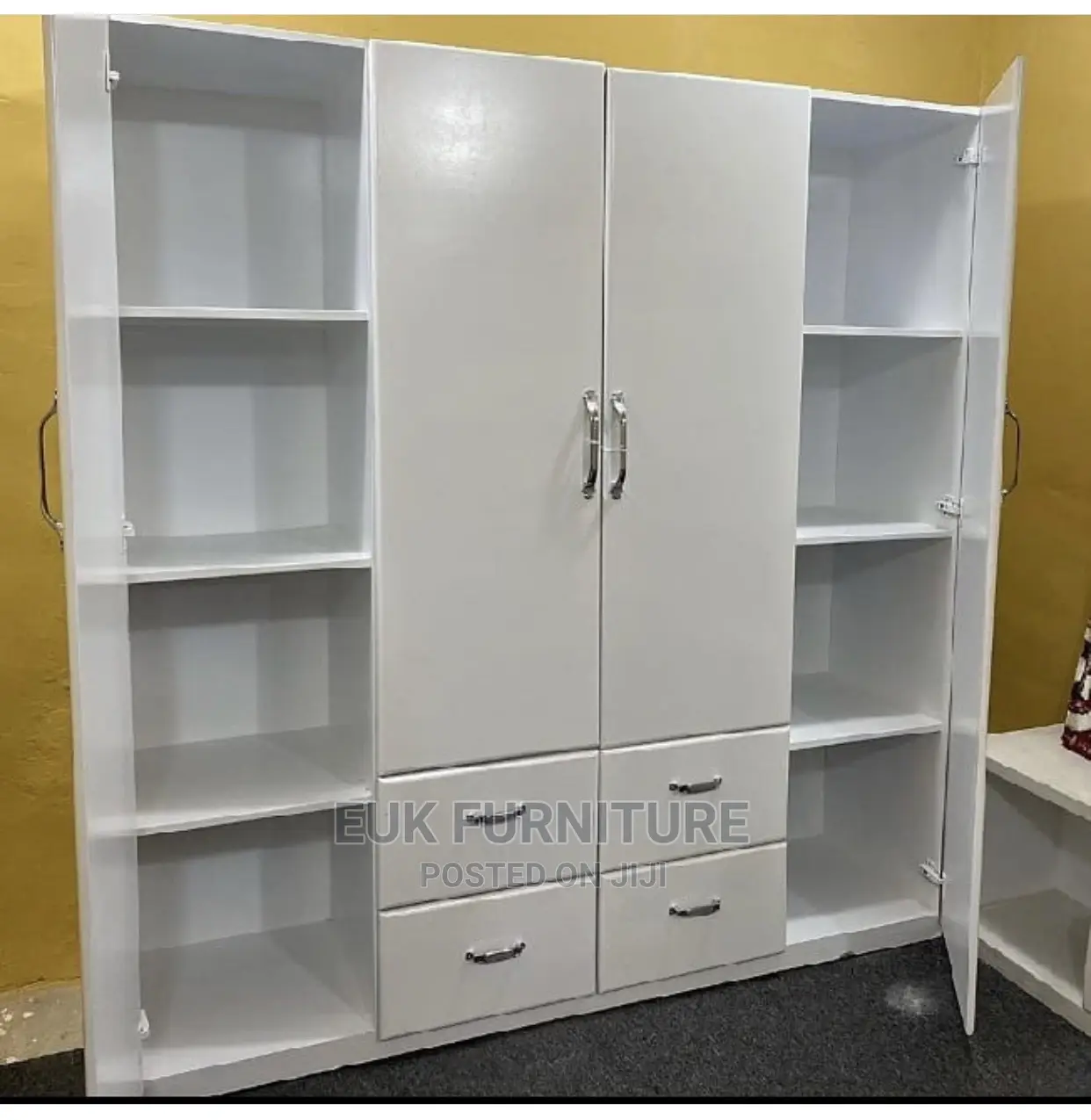 Durable and Classy 5ft by 6ft White Wardrobe