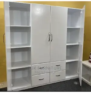 Durable and Classy 5ft by 6ft White Wardrobe