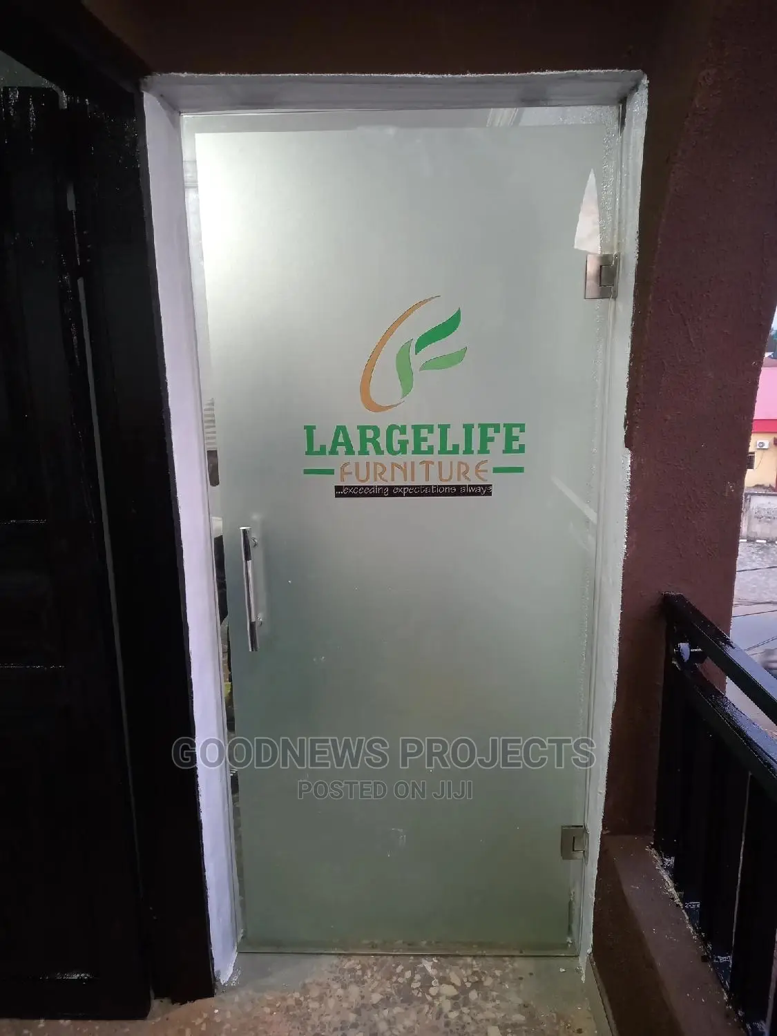 Coloured Customized Frameless Glass Door