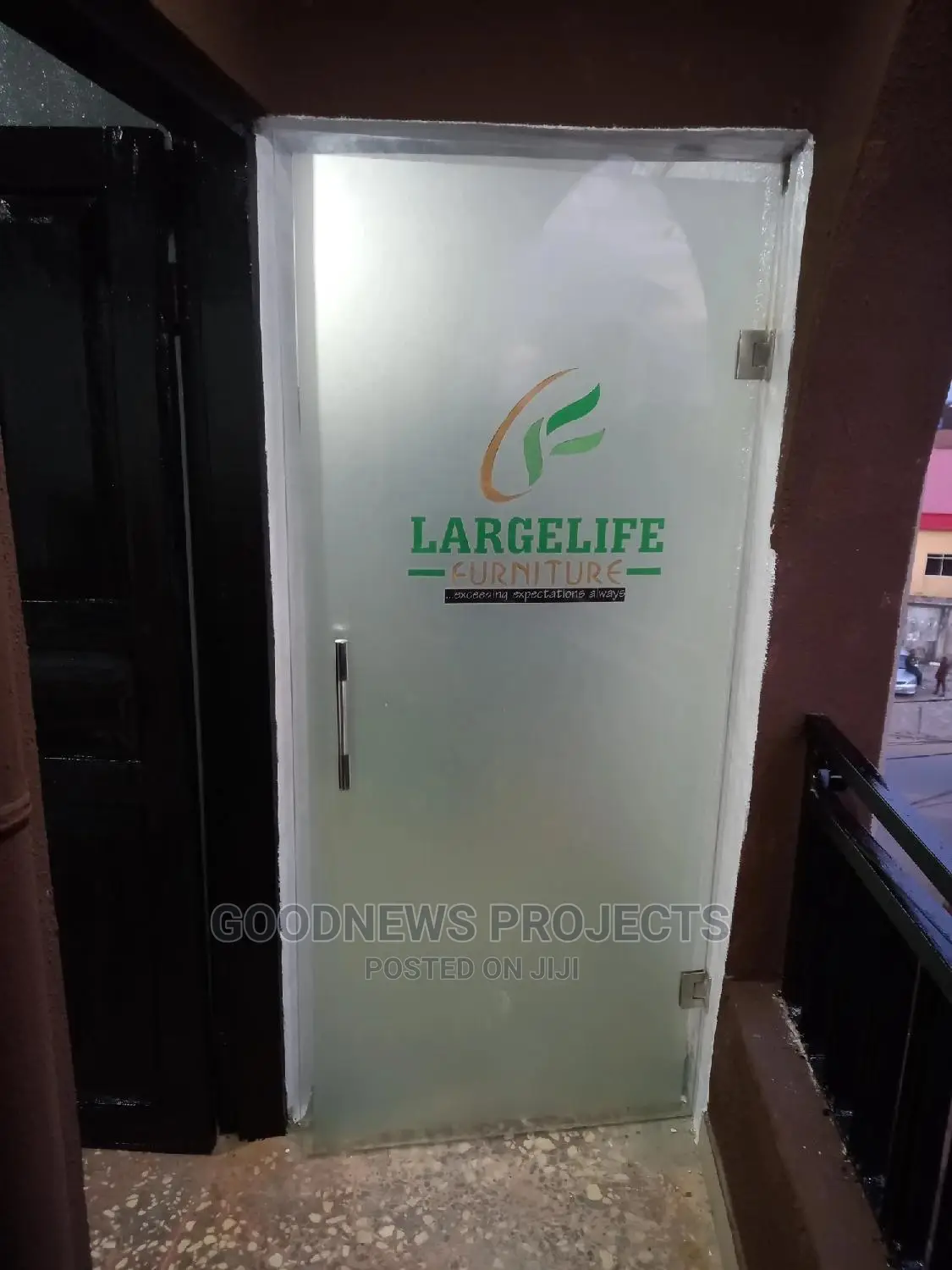 Coloured Customized Frameless Glass Door