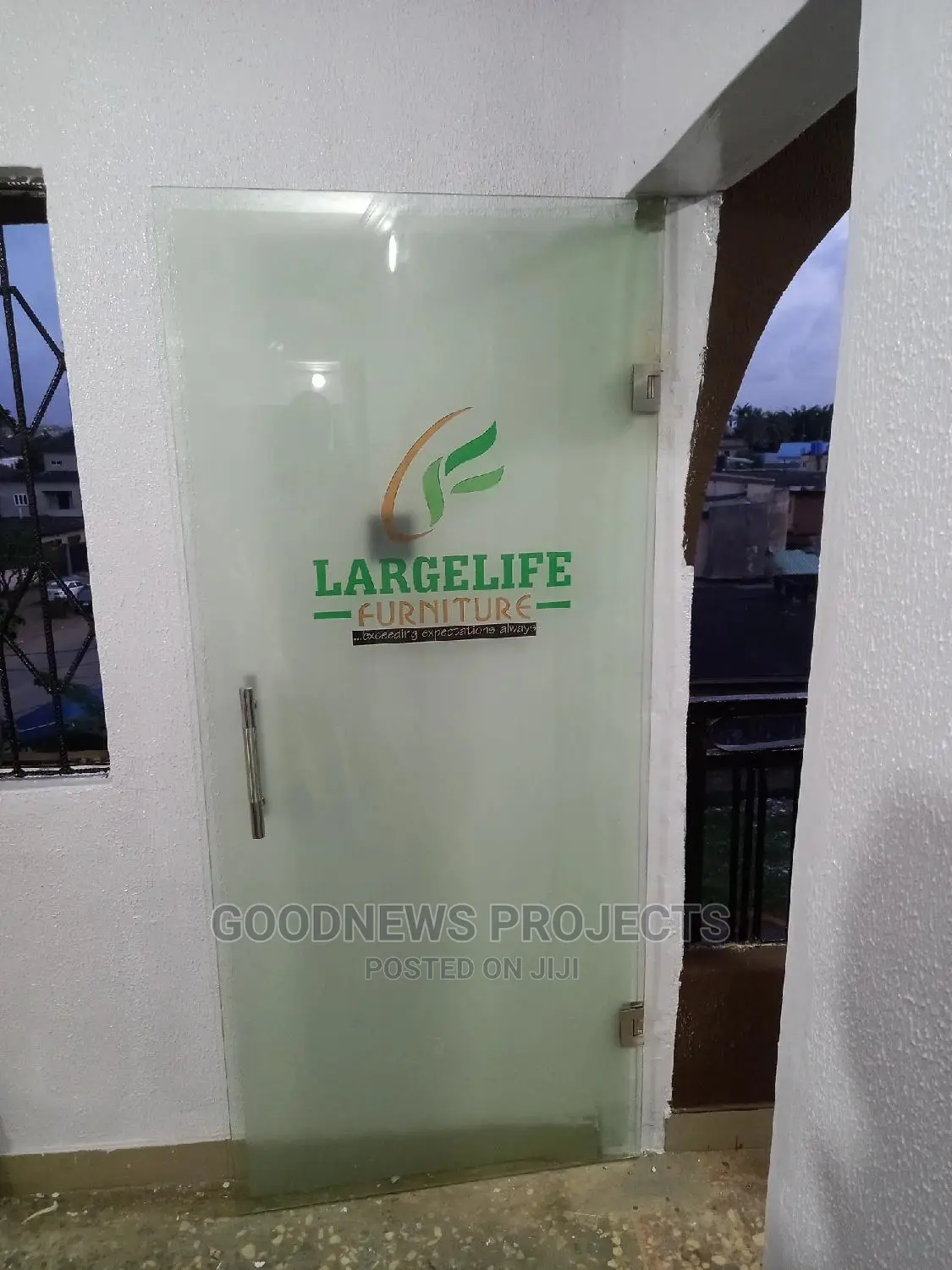 Coloured Customized Frameless Glass Door