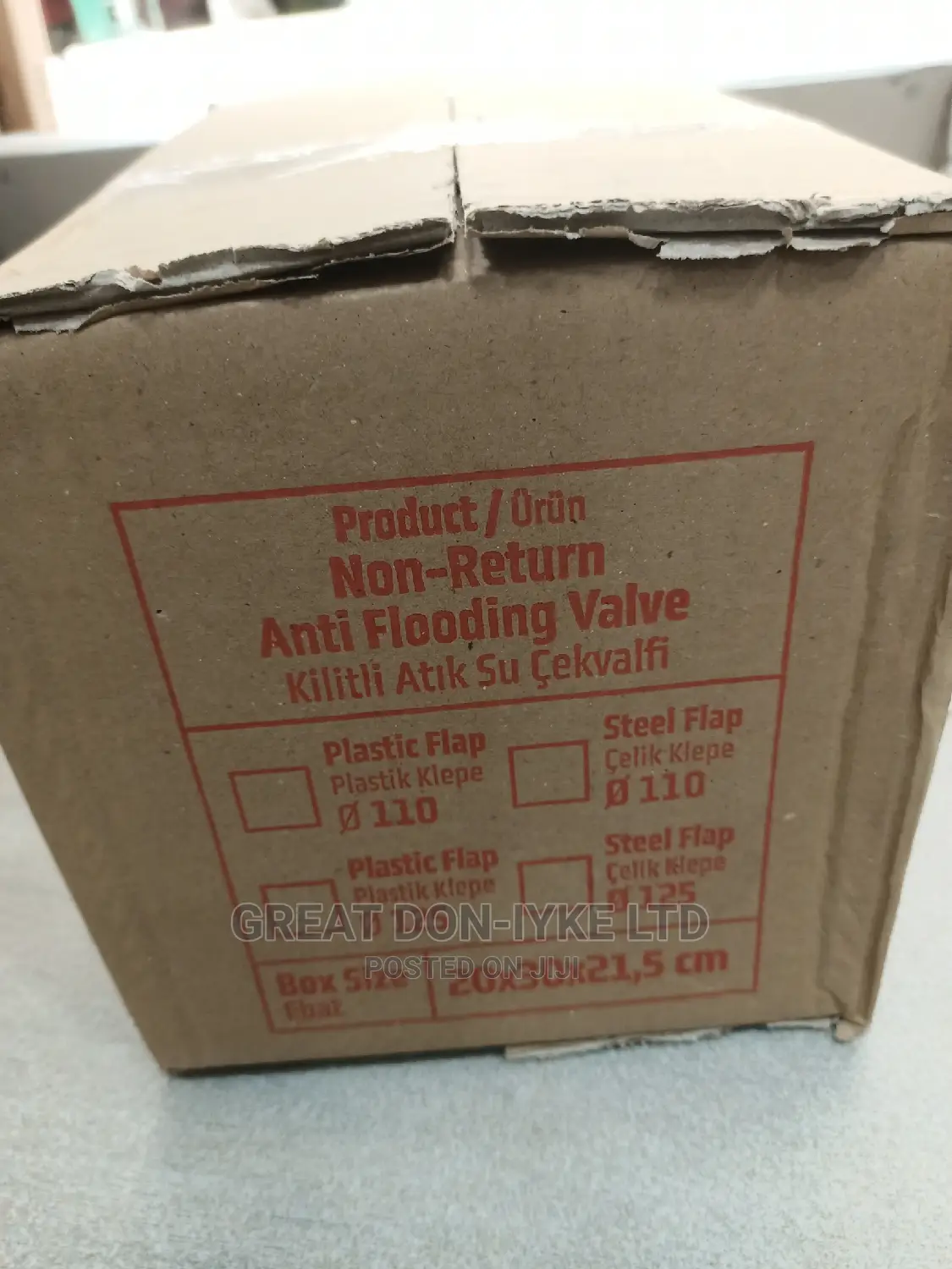 4" (100mm) PVC Non Return Valve