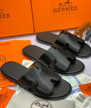 Hermes Leather Slipers