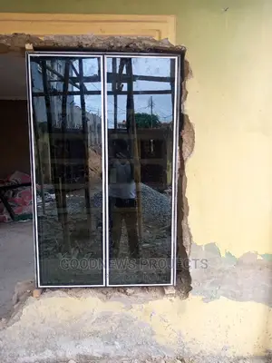 Aluminium Frameless Window With Burglary and Net