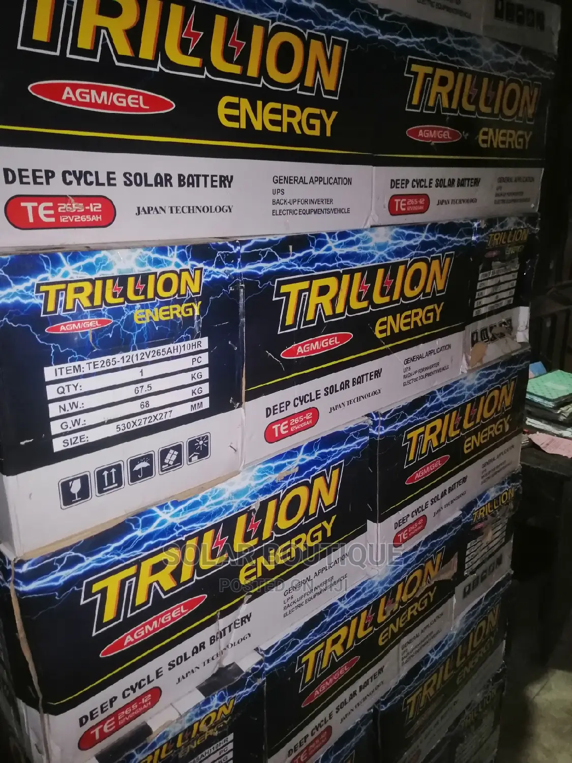 265ah Trillion Energy Battery