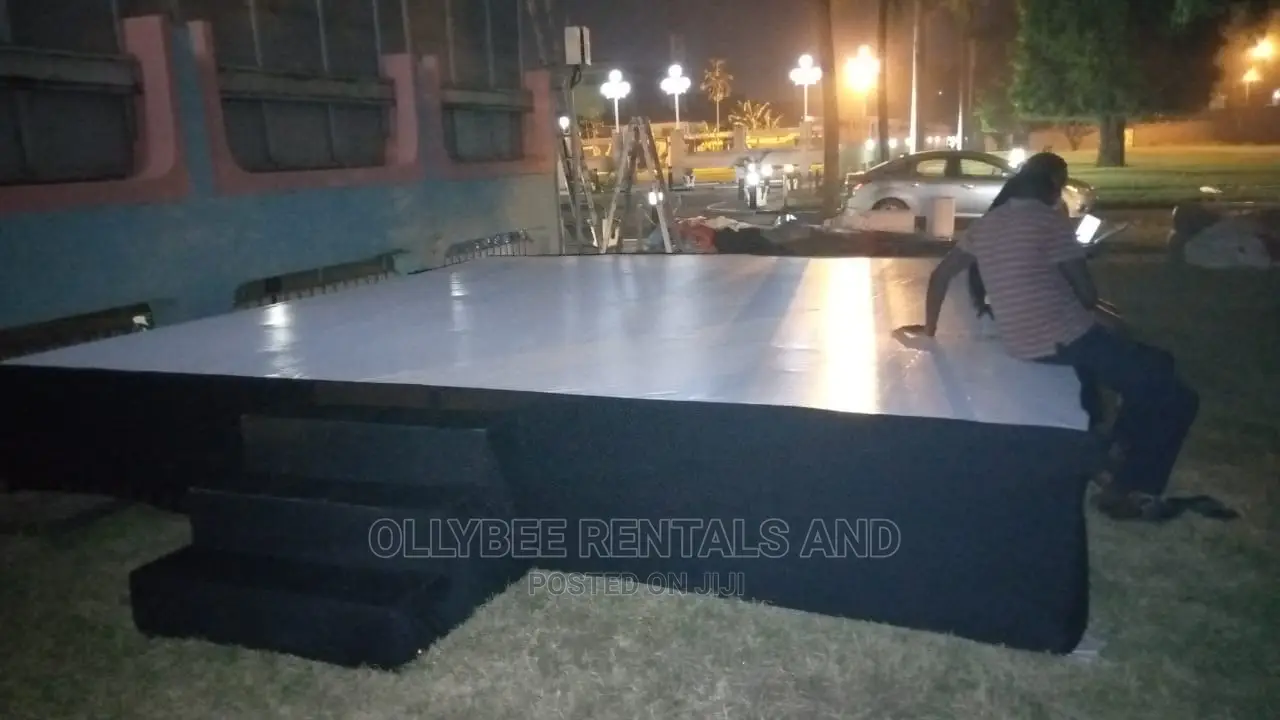 Stages, Risers And Carpet For Rent.