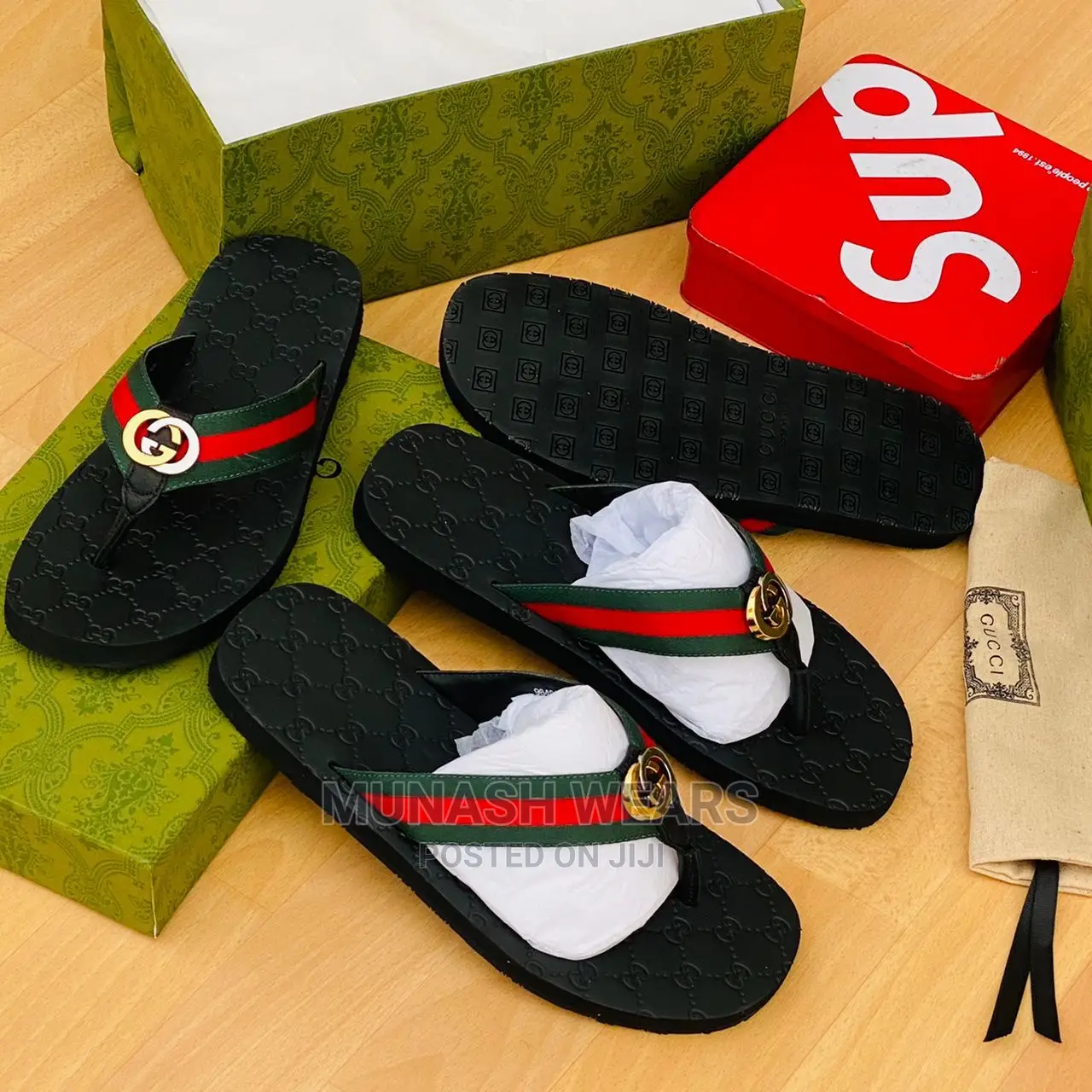 Gucci Leather Slipers