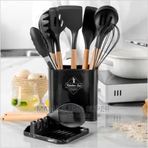 Silicone Cooking Utensils Set - Non-Stick Heat Resistant