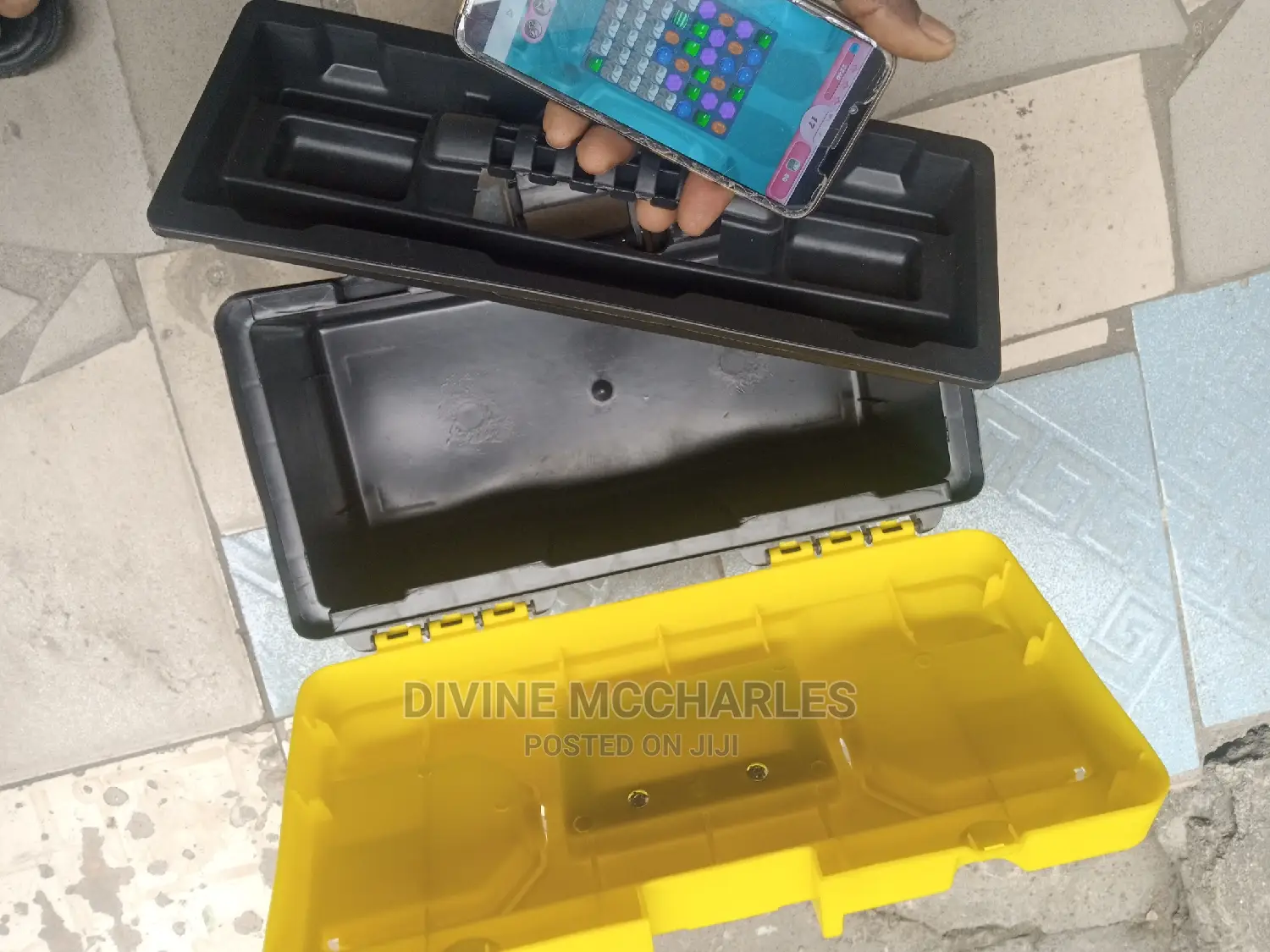 14inches Empty Plastic Tools Box