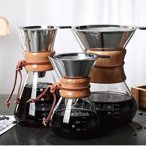 Boricicated Glass Jug for Coffee and Tea