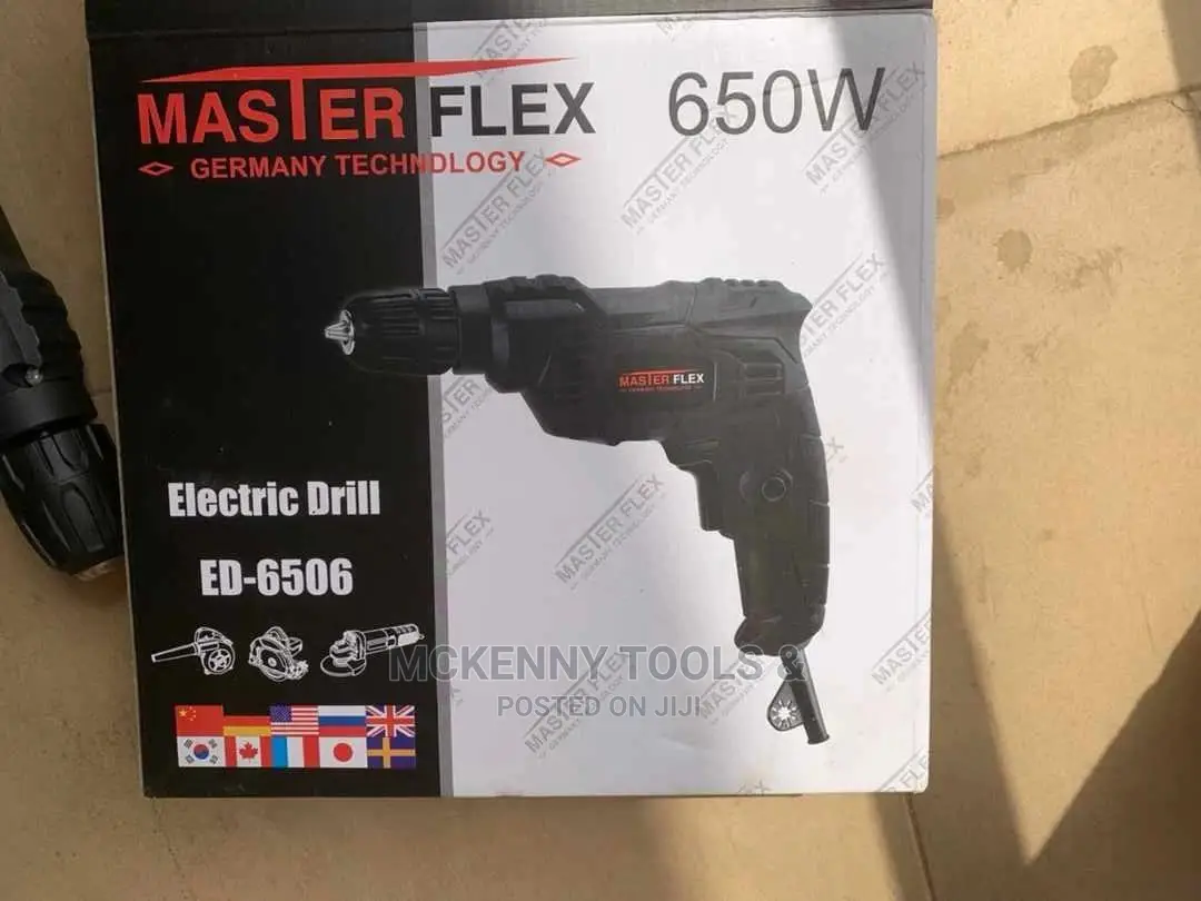 *Master Flex*10mm Hand Drill 500W 2800RPM
￼