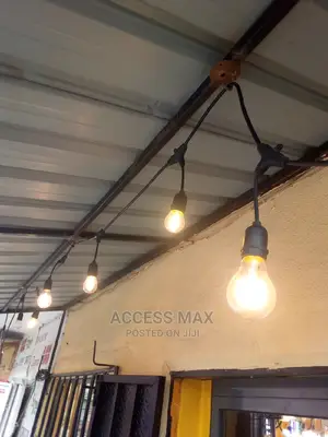 Black Rop Light With Bulbs 10 Meters 20 Bulbs