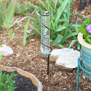 Portable Rain Gauge Glass Rain Proof Tube