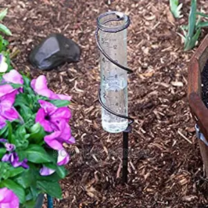 Rain Gauge Tube Measuring Outdoor Collector Rain