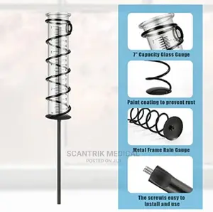 Portable Rain Gauge Tube Measuring Outdoor Collector Replace