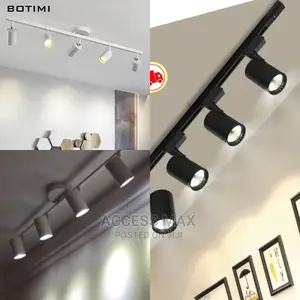 40watt Led Track Light 3in1 With The Rail (Black Body( White