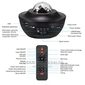 Starry Projector Light Led Night Lamp With Remote Control