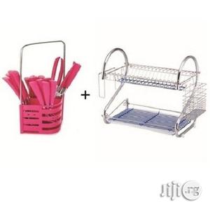 Plate Rack And Cultilery Set Boundle