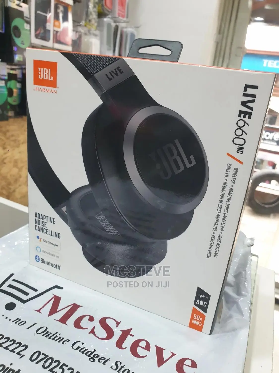 JBL Live 660 Wireless Noise Cancelling Headphones