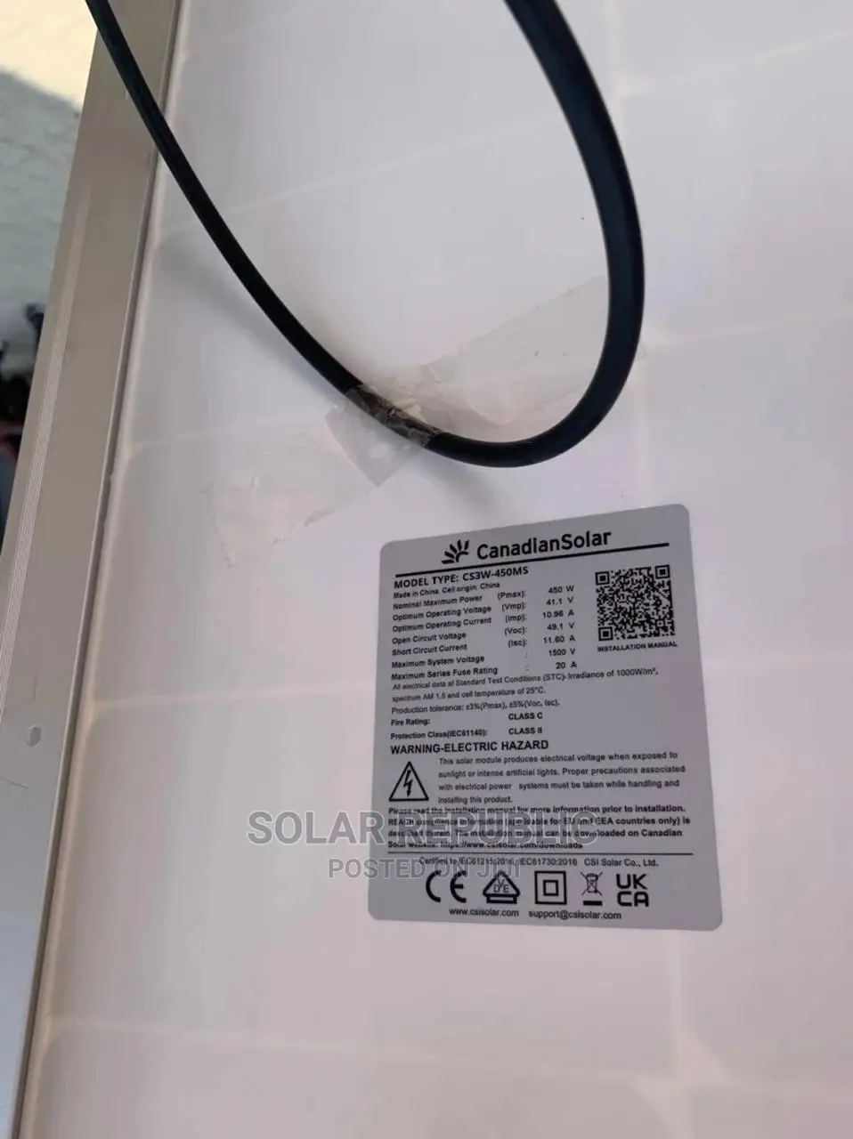 450W Canadian Halfcut Solar Panel