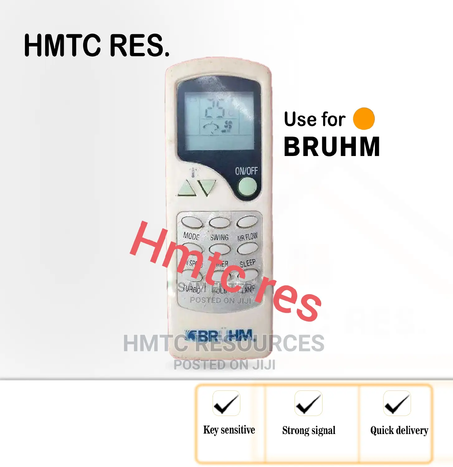 Bruhm Split Unit Air Conditioner Remote Control