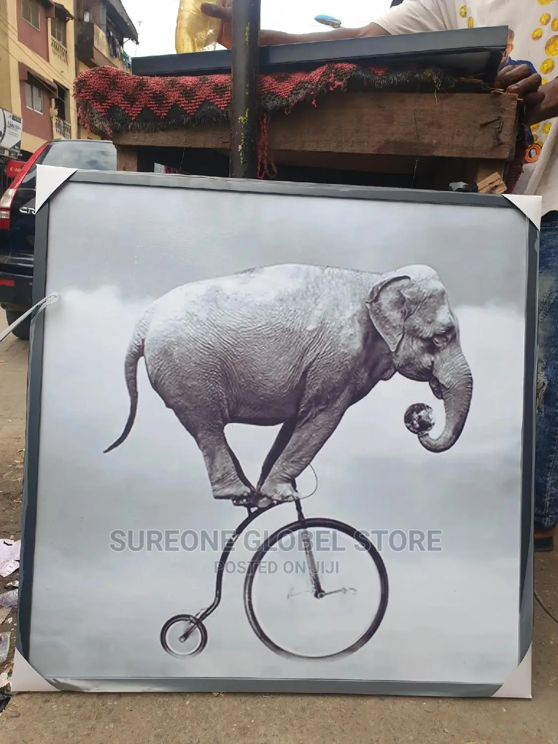 Elephant Riding Artwork Frame