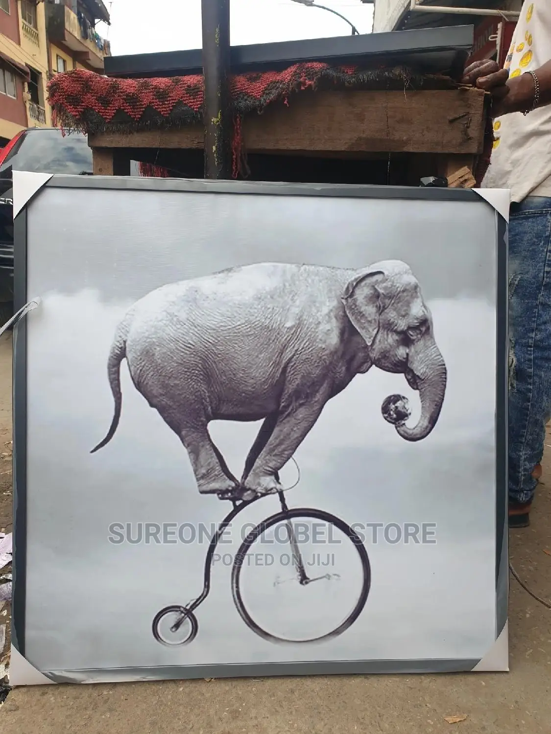 Elephant Riding Artwork Frame