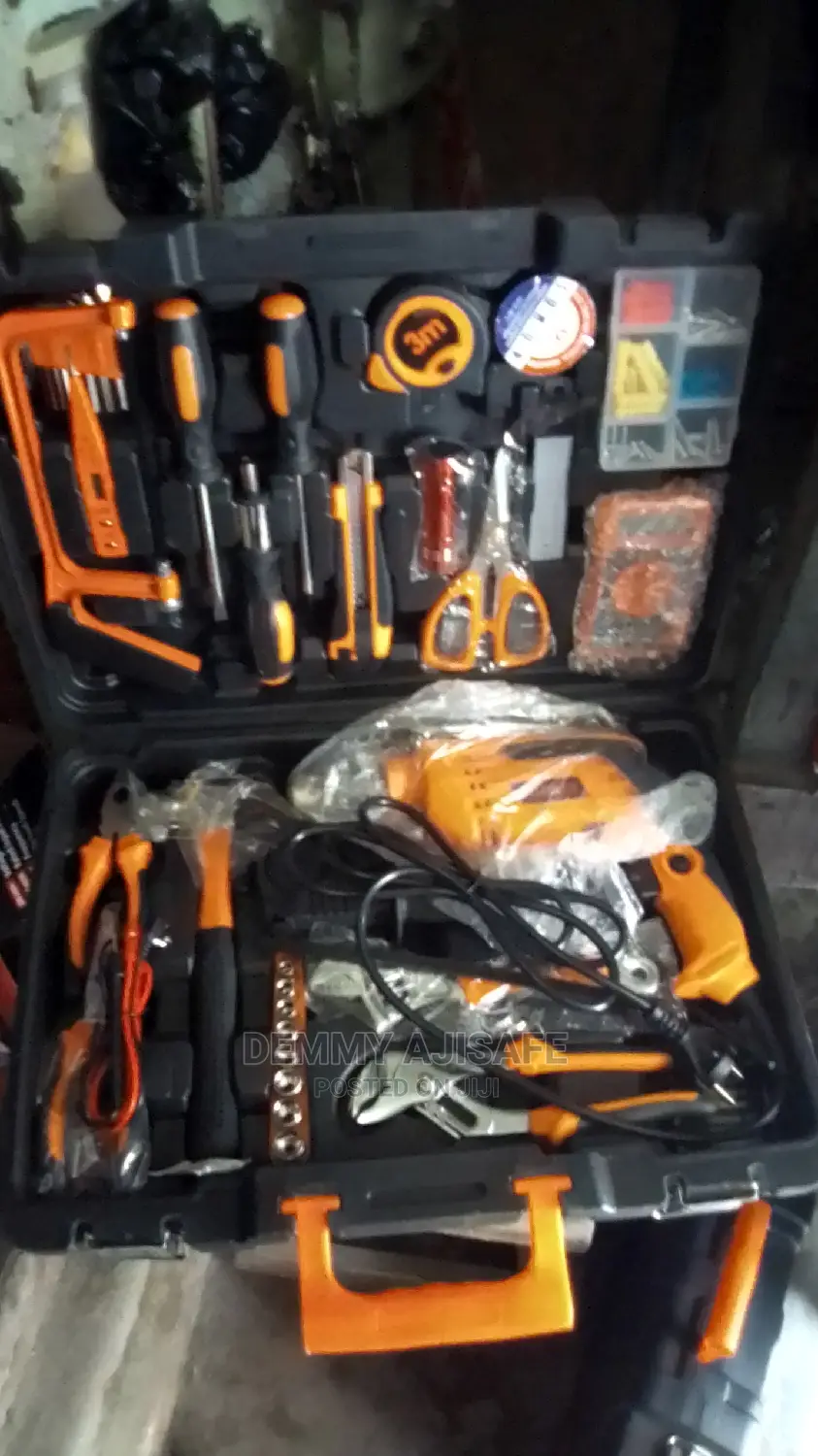 Set of Electrical Tools With Electric Drilling Machine