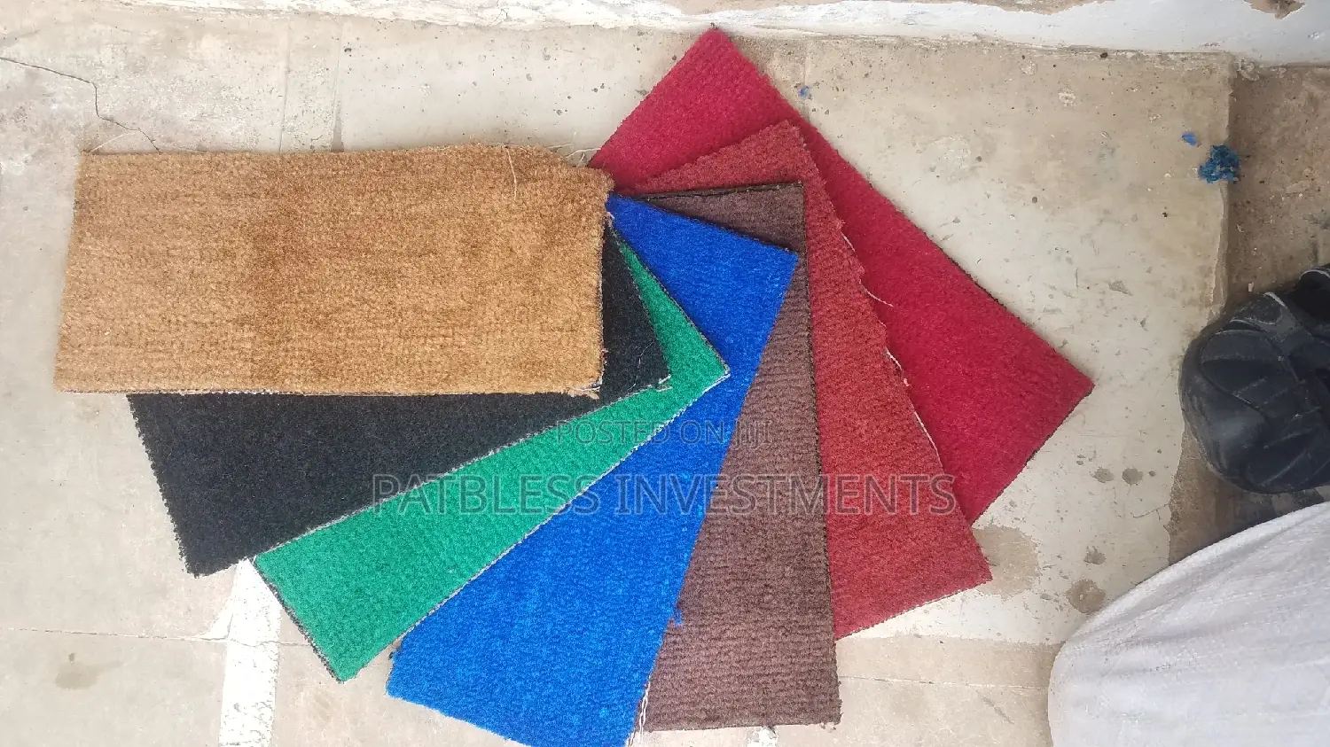 Plain Black Rug #8000 Per SQM
