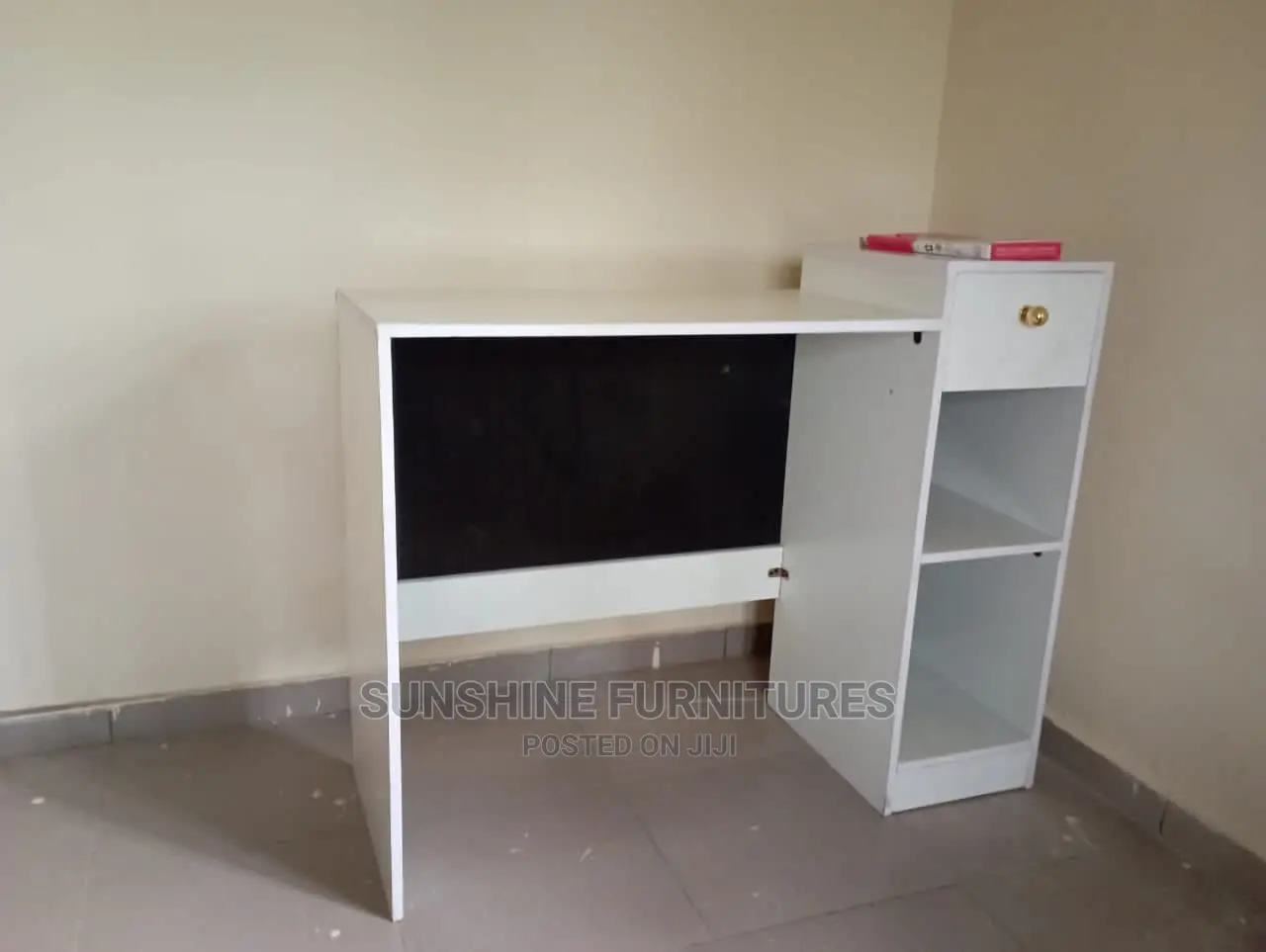 Modern Study Table With Shelves