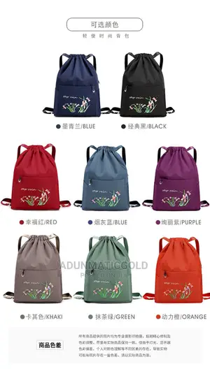 Drawstring Backpack Multipurpose Bag