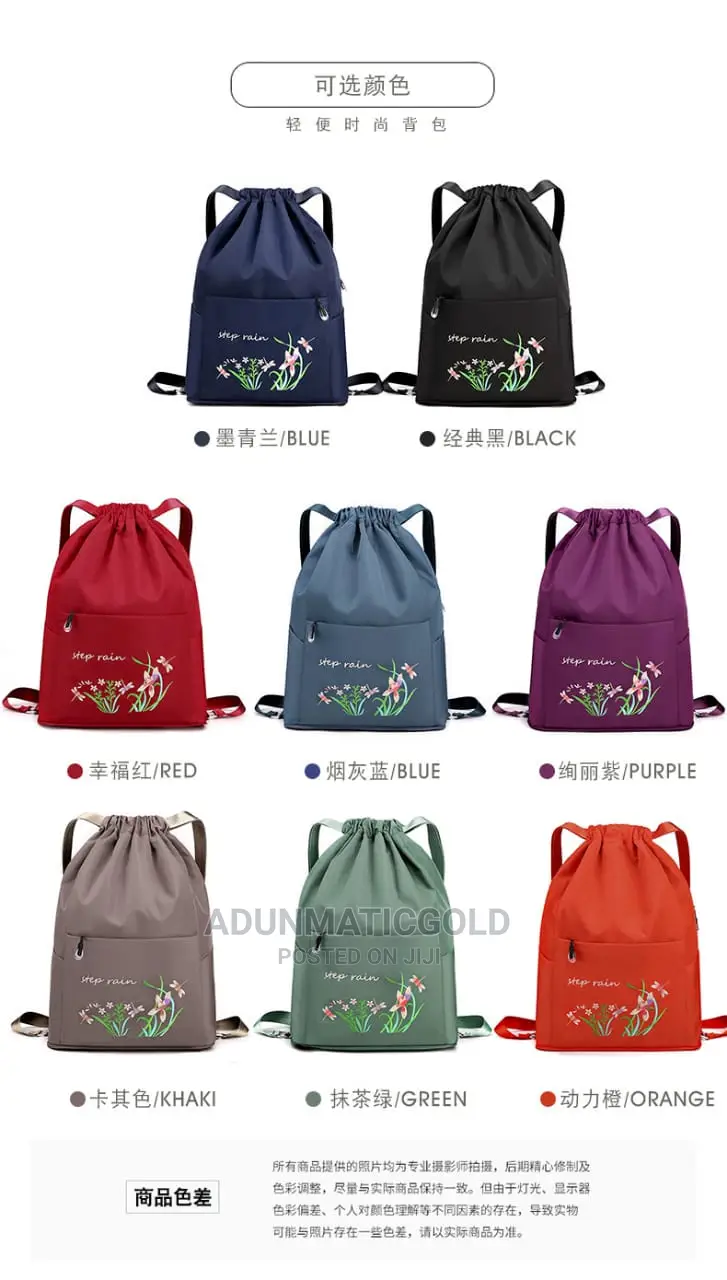 Drawstring Backpack Multipurpose Bag