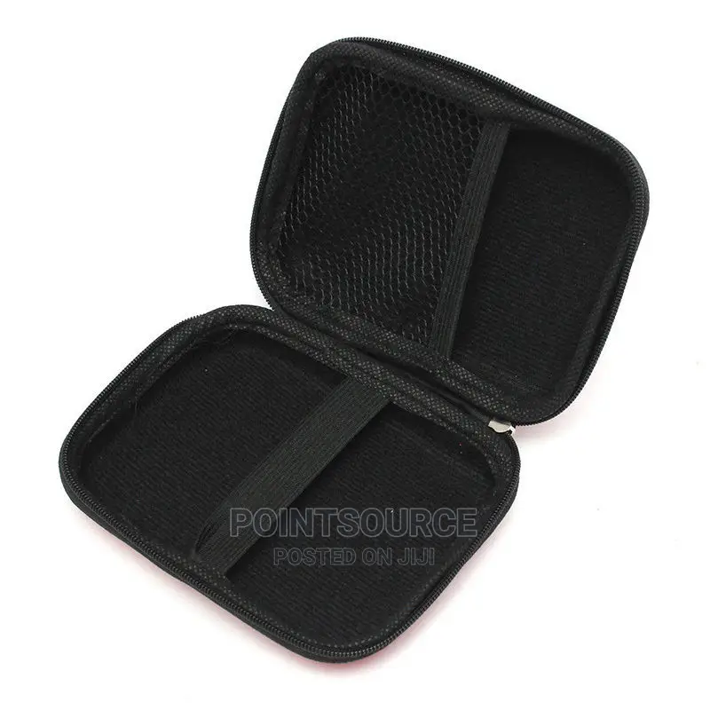 External Hard Drive Carry Case Pouch I Black