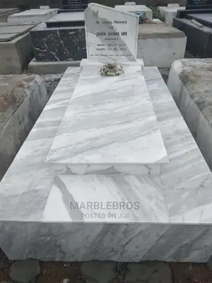 White Marble Stone Grave