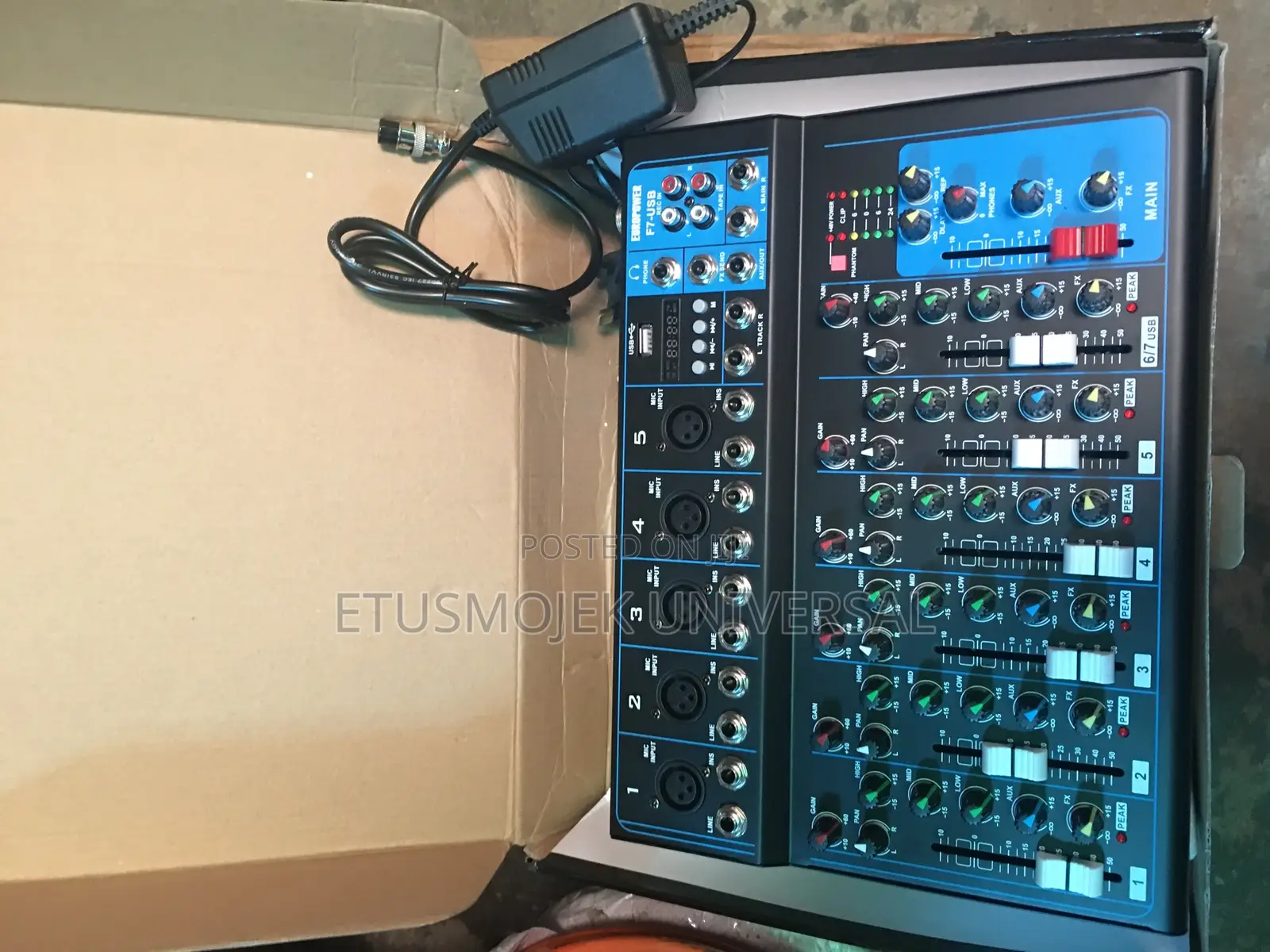 7 Channels DJ Mixer