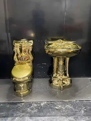 Gold Chrome WC Set