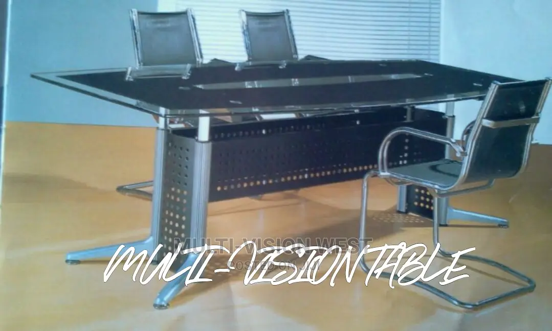 Glass Top Conference Table