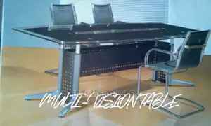 Glass Top Conference Table