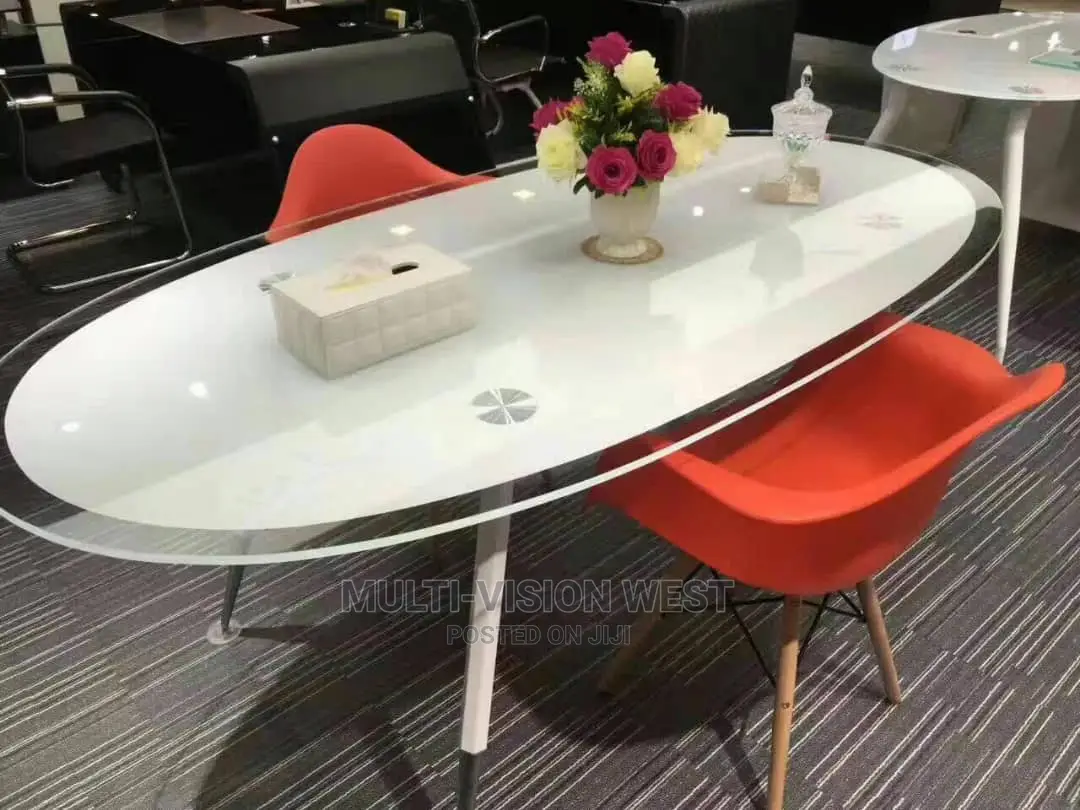 Glass Top Conference Table
