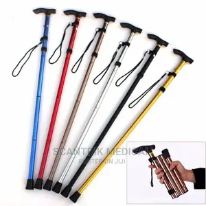 Aluminum Walking Stick Metal Folding Cane Adjustable