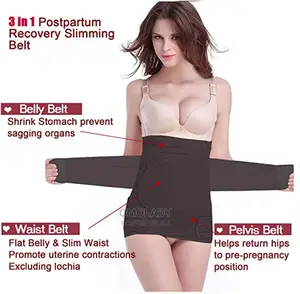 3 in 1 Stripe Postpartum Abdominal Maternity Recovery Belt