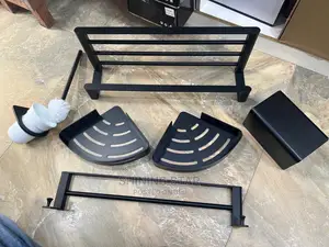 Complete Black Toilet Acessories