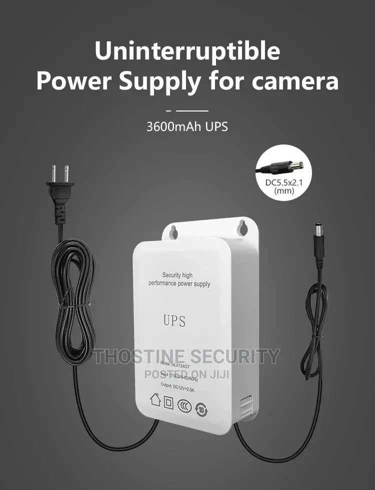 12V Mini UPS With Surge for Router Security Camera
