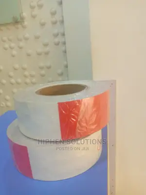 White-Red Roller Marking Hazard PVC Warning Tape